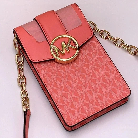 Michael Kors Carmen Small NS Logo
Smartphone Crossbody GRAPEFRUIT SIGNATURE - Picture 6 of 16